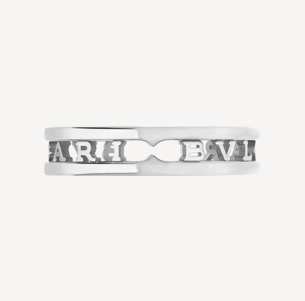 [Love Lucky]ZERO 1 ONE-BAND WITH OPENWORK LOGO SPIRAL RING