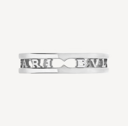 [Love Lucky]ZERO 1 ONE-BAND WITH OPENWORK LOGO SPIRAL RING