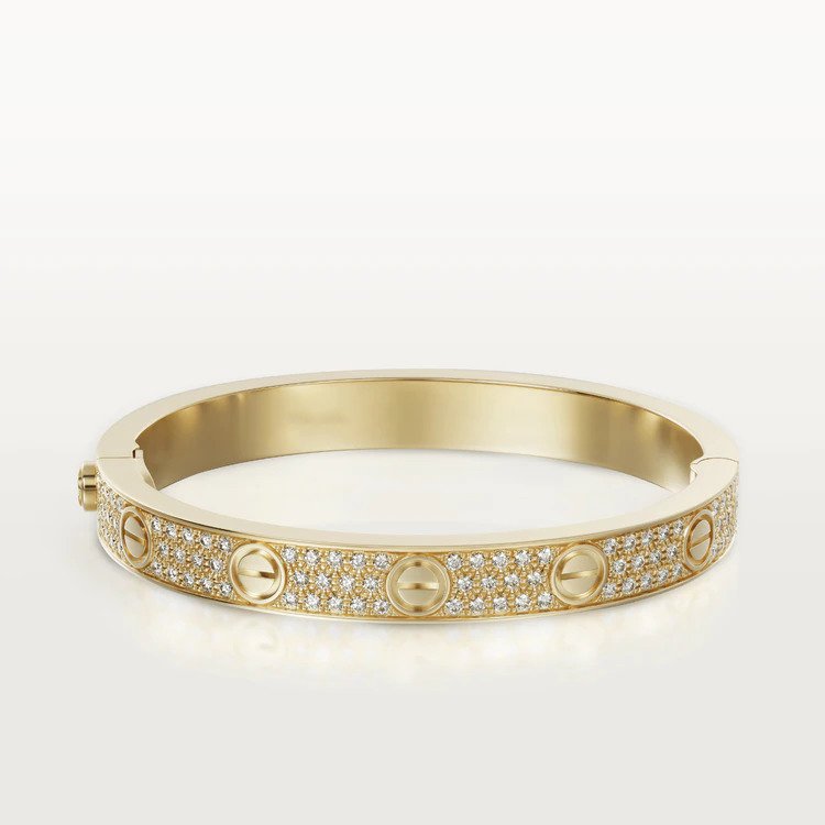 [Love Lucky]LOVE BRACELET 6.1MM DIAMOND-PAVED