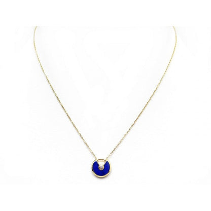 [Love Lucky]AMULETTE ROSE GOLD AGATE NECKLACE