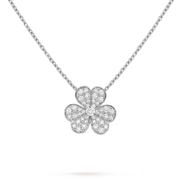 [Love Lucky]CLOVER DIAMOND NECKLACE SILVER