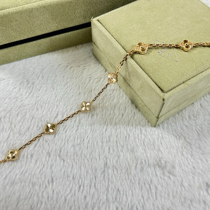 [Love Lucky]CLOVER 6 MOTIF DIAMOND BRACELET