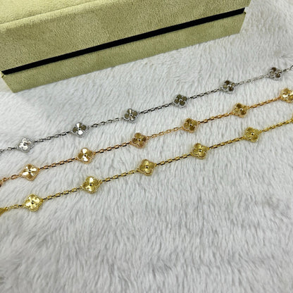 [Love Lucky]CLOVER 6 MOTIF DIAMOND BRACELET