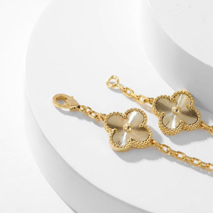 [Love Lucky]CLOVER 10 MOTIFS LASER NECKLACE