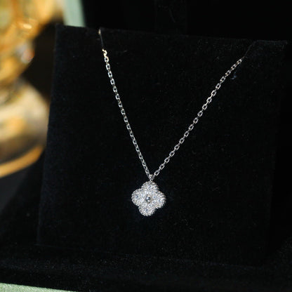 [Love Lucky]CLOVER MINI 9.5MM PENDANT DIAMOND NECKLACE