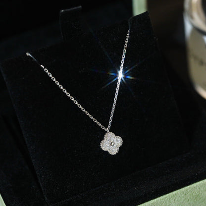 [Love Lucky]CLOVER MINI 9.5MM PENDANT DIAMOND NECKLACE