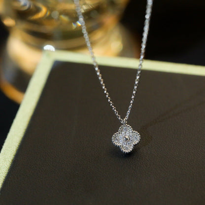 [Love Lucky]CLOVER MINI 9.5MM PENDANT DIAMOND NECKLACE