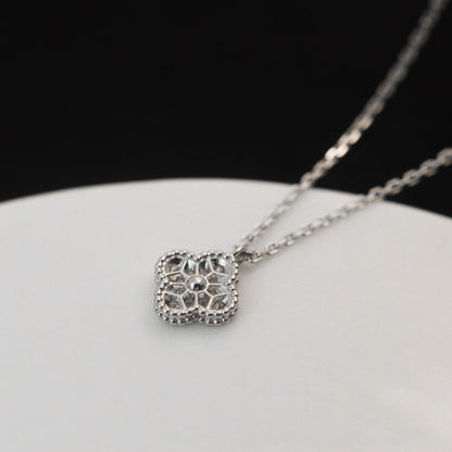 [Love Lucky]CLOVER MINI 9.5MM PENDANT DIAMOND NECKLACE