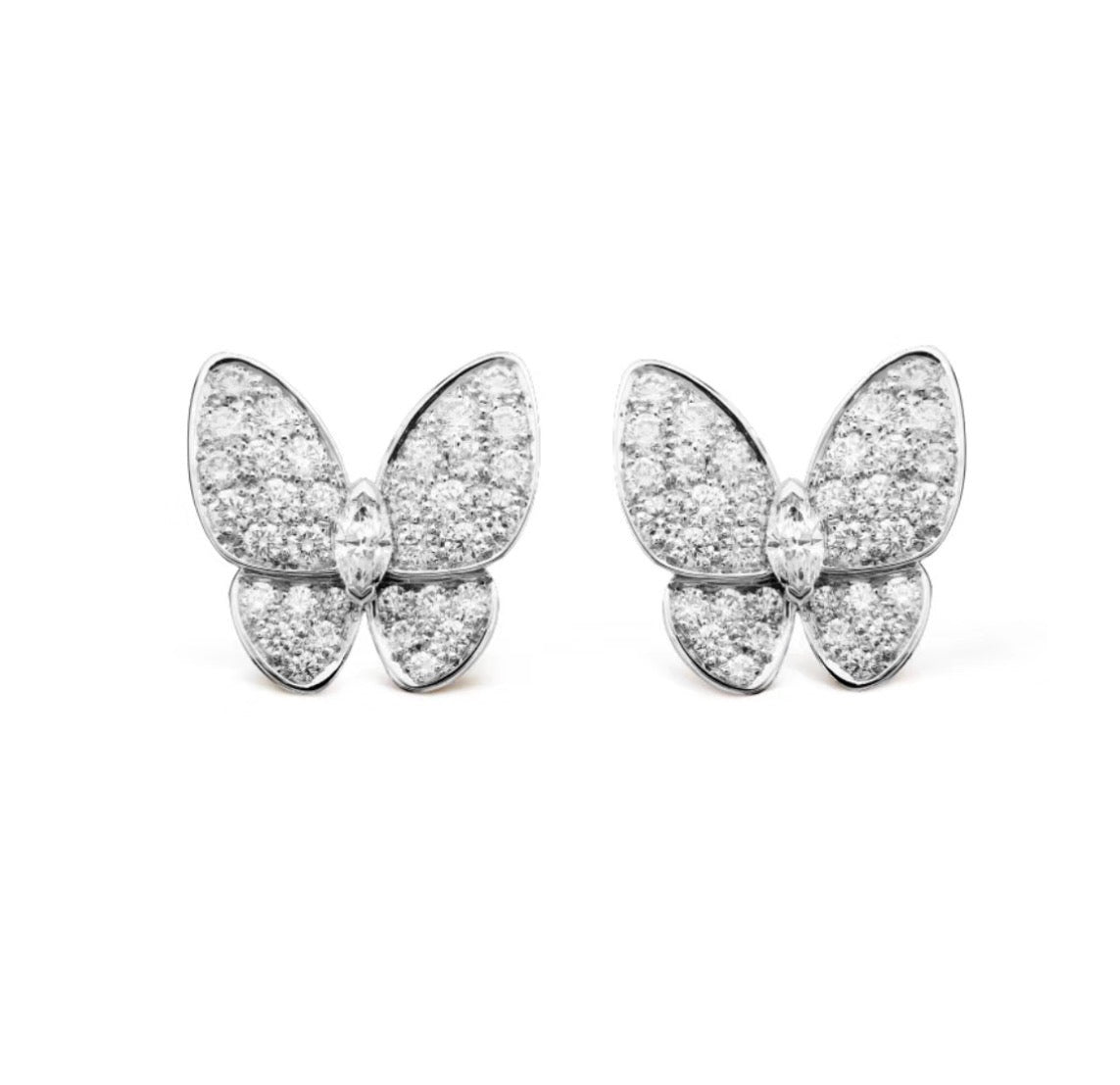 [Love Lucky]BUTTERFLY ALL DIAMOND EARRINGS