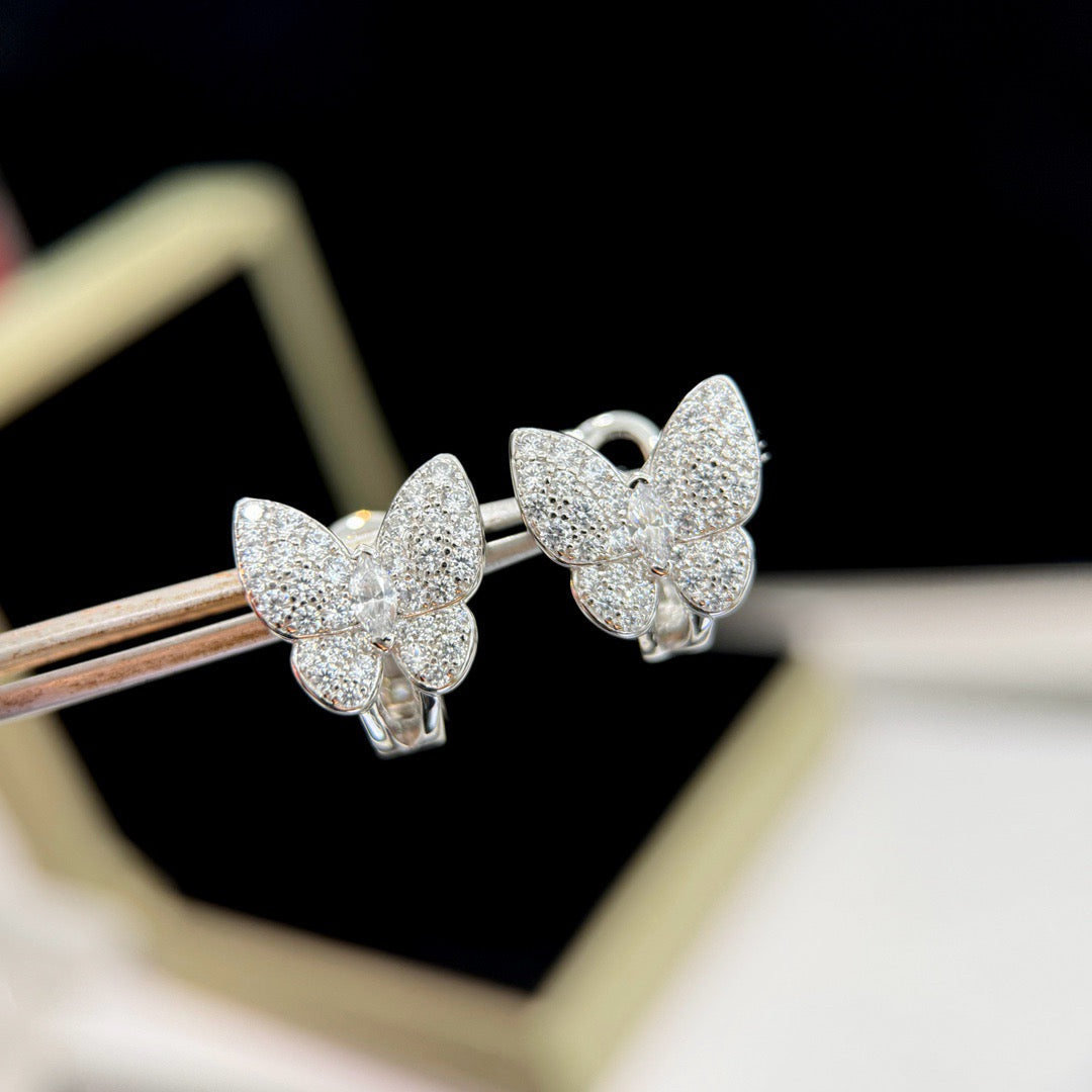 [Love Lucky]BUTTERFLY ALL DIAMOND EARRINGS
