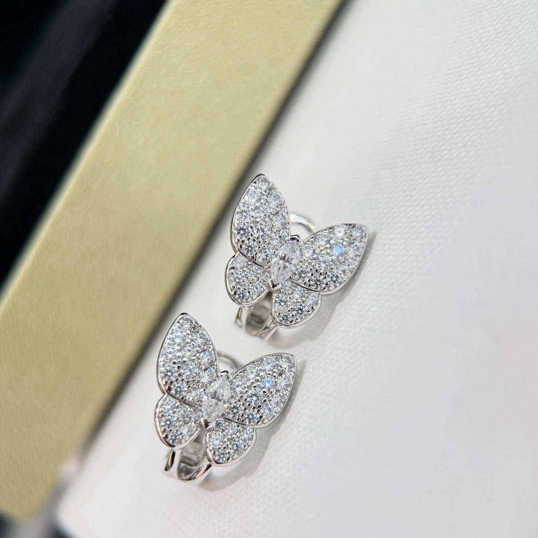 [Love Lucky]BUTTERFLY ALL DIAMOND EARRINGS