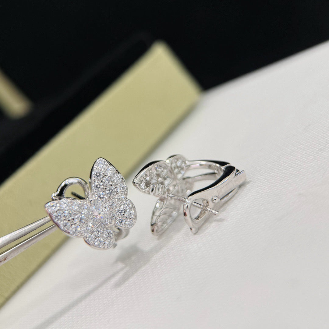 [Love Lucky]BUTTERFLY ALL DIAMOND EARRINGS