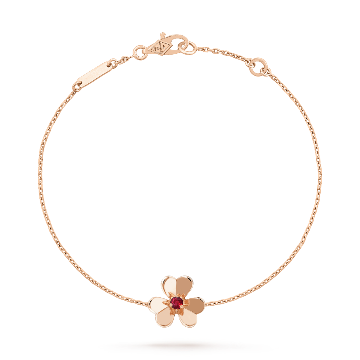 [Love Lucky]FRIVOLE GOLD FLOWER PINK MALACHITE BRACELET