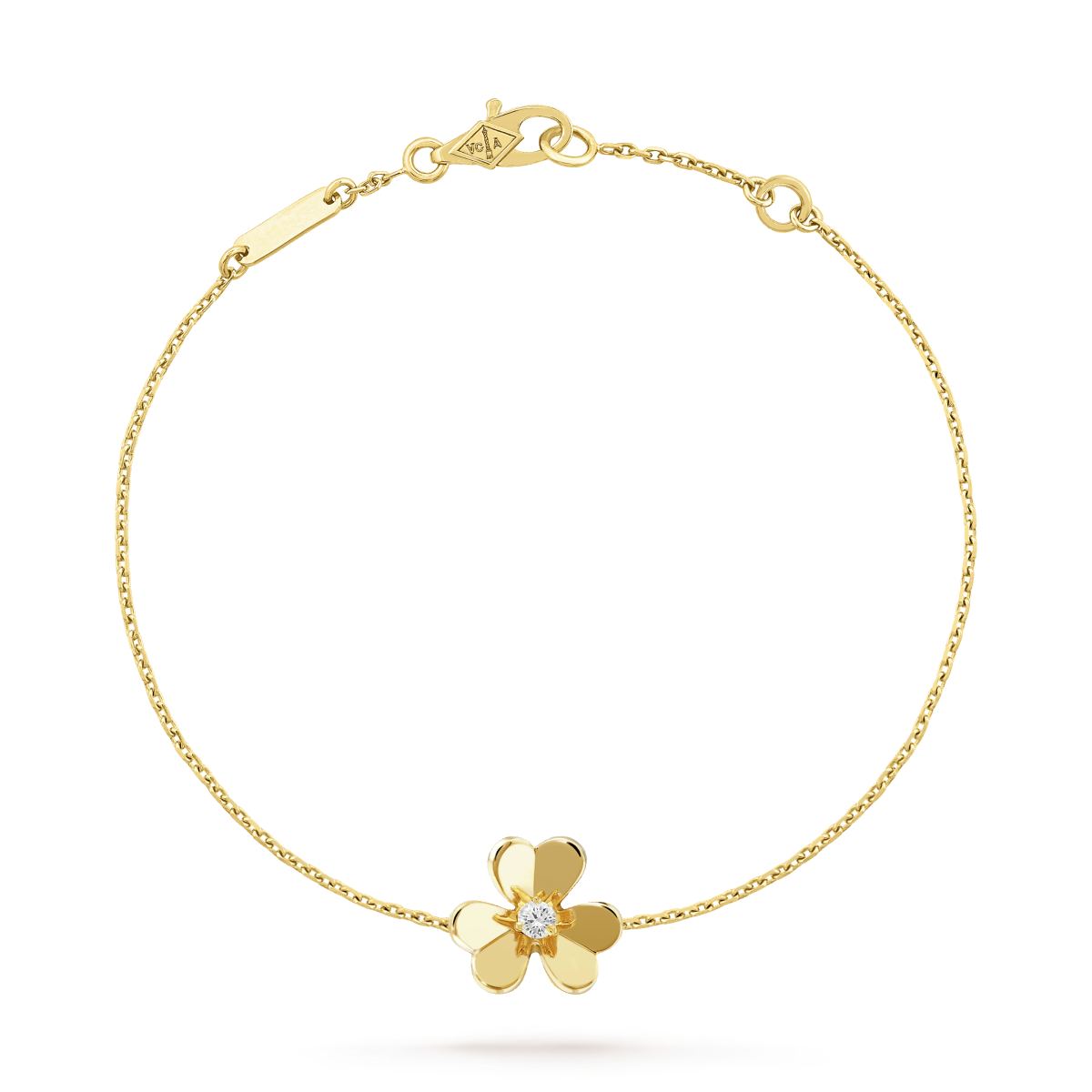 [Love Lucky]FRIVOLE GOLD FLOWER PINK MALACHITE BRACELET