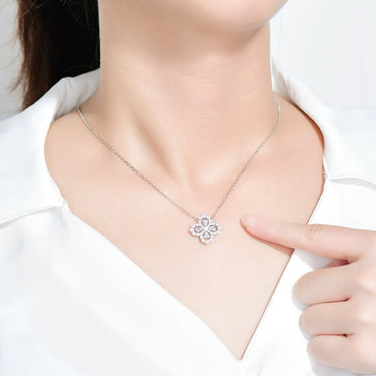 [Love Lucky]LOOP NECKLACE FULL MOTIF DIAMOND 16MM MULTIPLE COLORS
