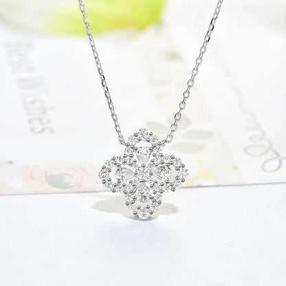 [Love Lucky]LOOP NECKLACE FULL MOTIF DIAMOND 16MM MULTIPLE COLORS