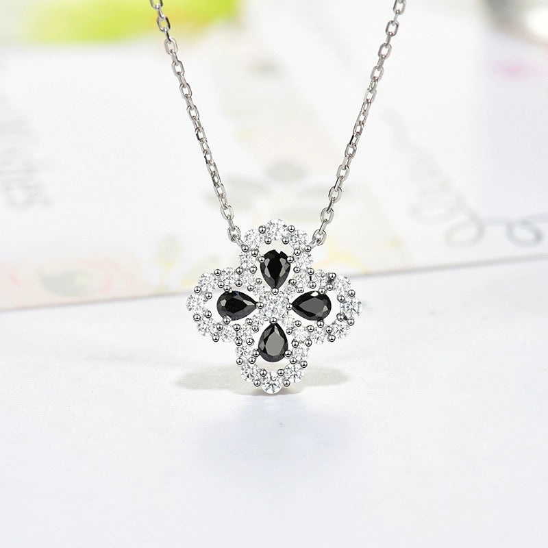 [Love Lucky]LOOP NECKLACE FULL MOTIF DIAMOND 16MM MULTIPLE COLORS