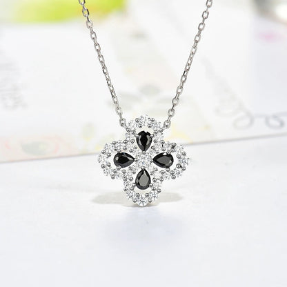 [Love Lucky]LOOP NECKLACE FULL MOTIF DIAMOND 16MM MULTIPLE COLORS