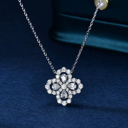 [Love Lucky]LOOP NECKLACE FULL MOTIF DIAMOND 16MM MULTIPLE COLORS