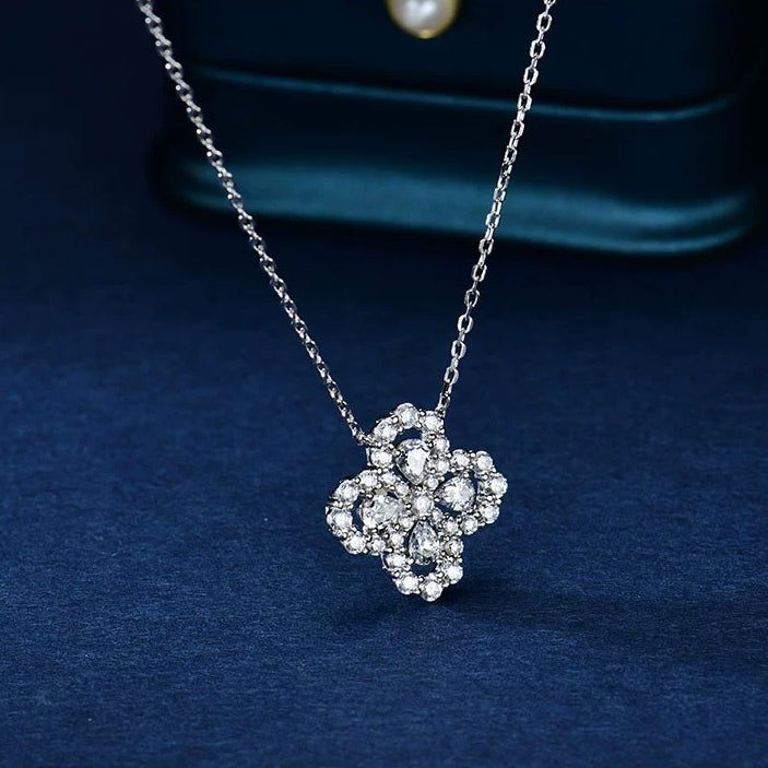 [Love Lucky]LOOP NECKLACE FULL MOTIF DIAMOND 16MM MULTIPLE COLORS