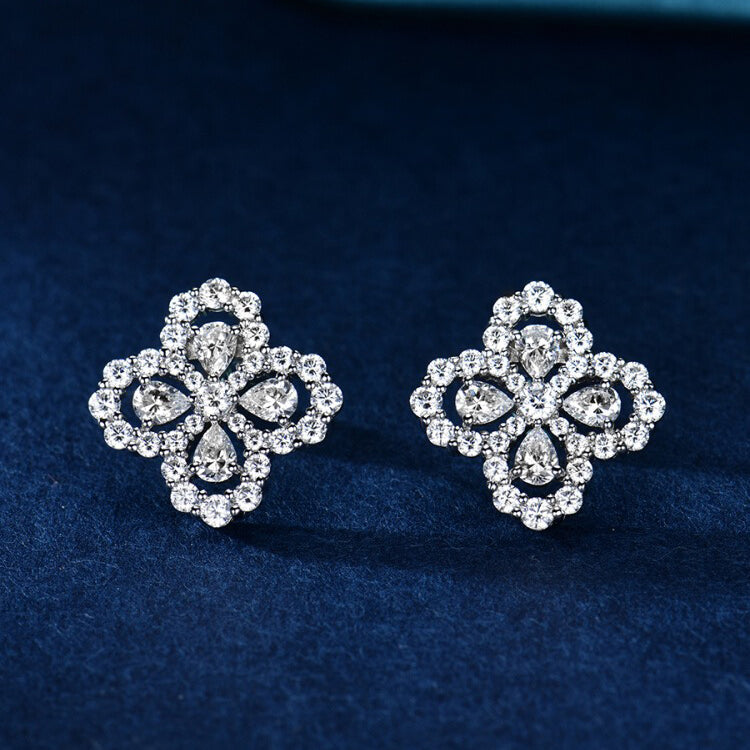 [Love Lucky]LOOP EARRINGS FULL MOTIF DIAMOND 16MM