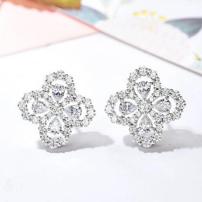 [Love Lucky]LOOP EARRINGS FULL MOTIF DIAMOND 16MM