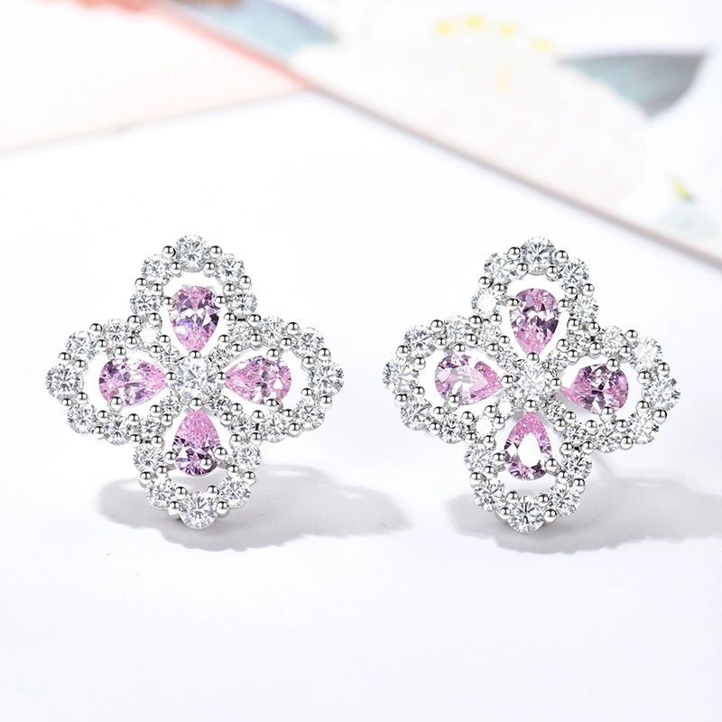 [Love Lucky]LOOP EARRINGS FULL MOTIF DIAMOND 16MM