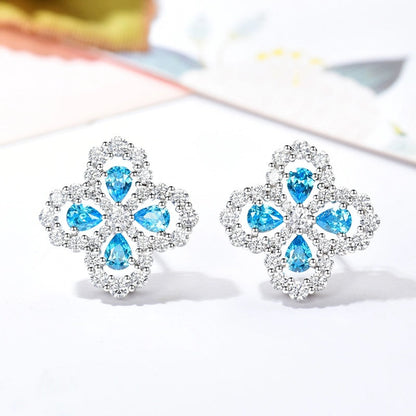 [Love Lucky]LOOP EARRINGS FULL MOTIF DIAMOND 16MM