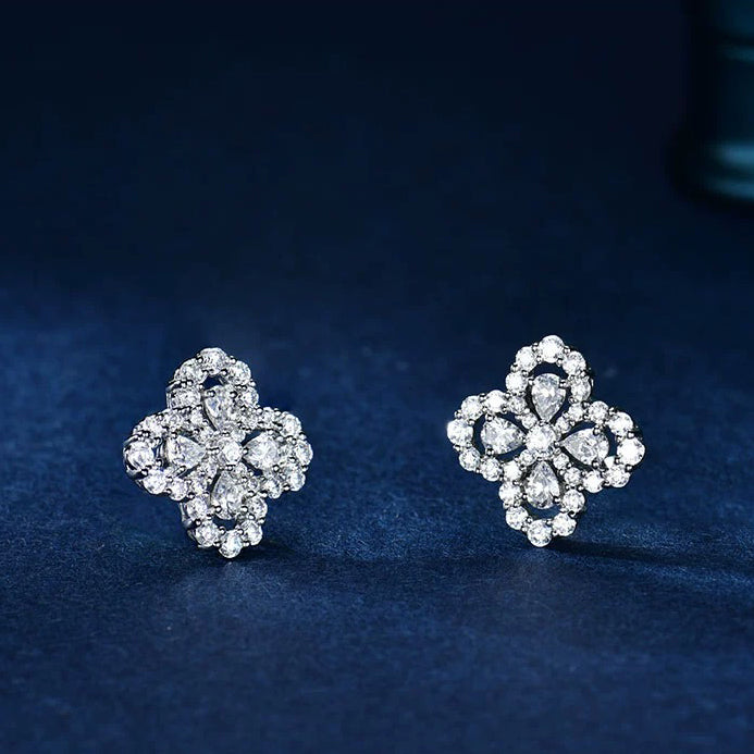 [Love Lucky]LOOP EARRINGS FULL MOTIF DIAMOND 16MM