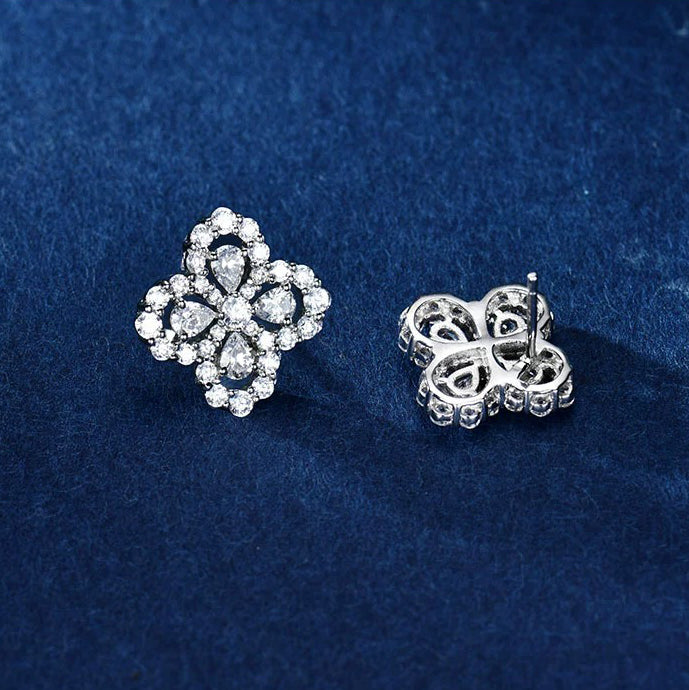 [Love Lucky]LOOP EARRINGS FULL MOTIF DIAMOND 16MM