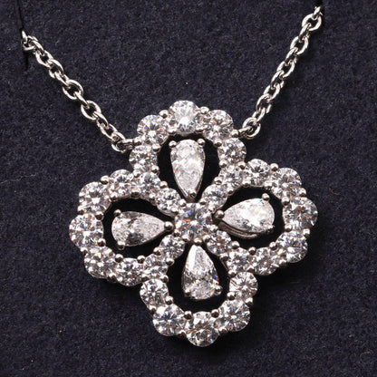 [Love Lucky]LOOP NECKLACE FULL MOTIF DIAMOND 16MM MULTIPLE COLORS