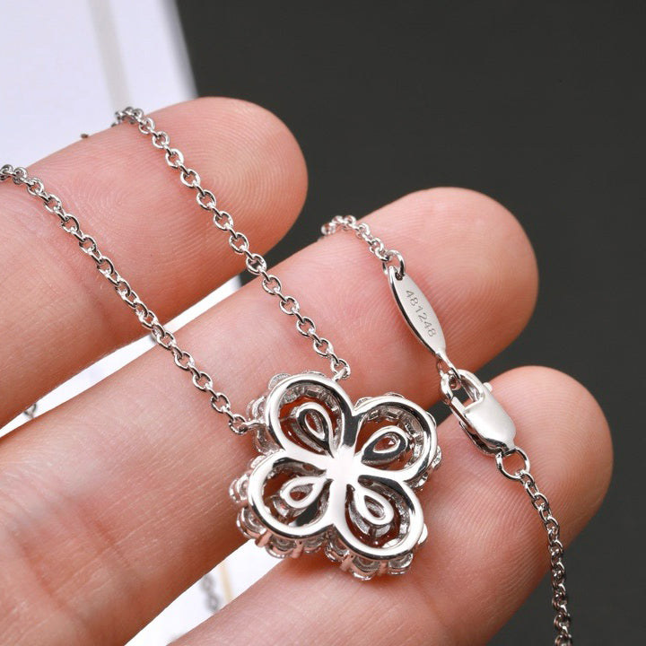 [Love Lucky]LOOP NECKLACE FULL MOTIF DIAMOND 16MM MULTIPLE COLORS