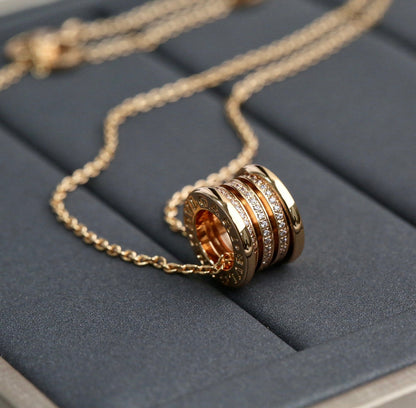 [Love Lucky]ZERO 1 PINK GOLD DIAMOND NECKLACE