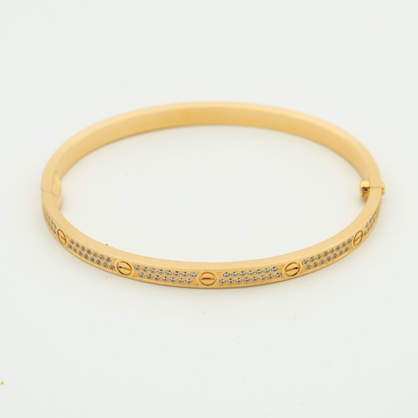 [ラブラッキー]ラブブレスレット 3.65MM ダイヤモンドパヴェ