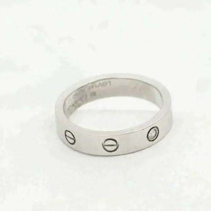 [Love Lucky]LOVE RING 4MM 1 DIAMOND SILVER