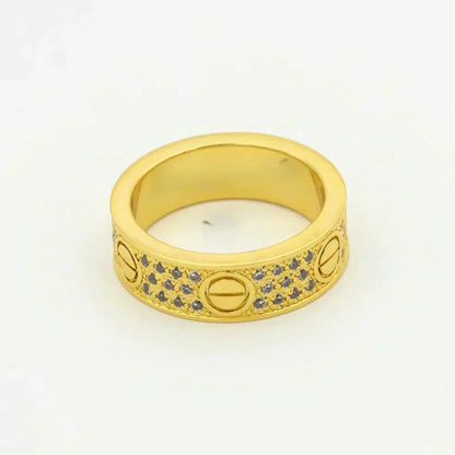 [Love Lucky]LOVE RING 5.5MM DIAMONDS PAVED