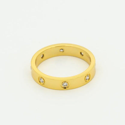 [Love Lucky]LOVE RING 3.6MM 8 DIAMONDS
