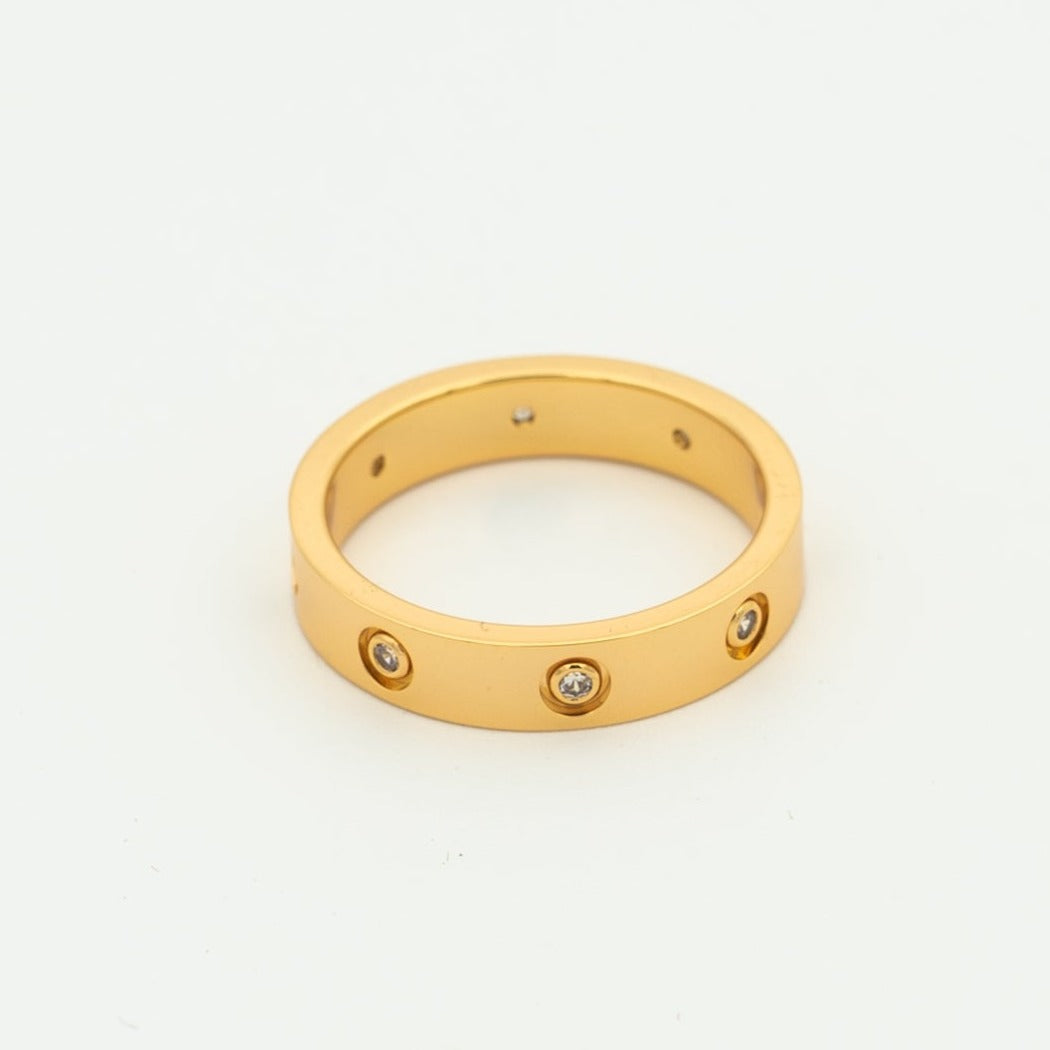 [Love Lucky]LOVE RING 3.6MM 8 DIAMONDS