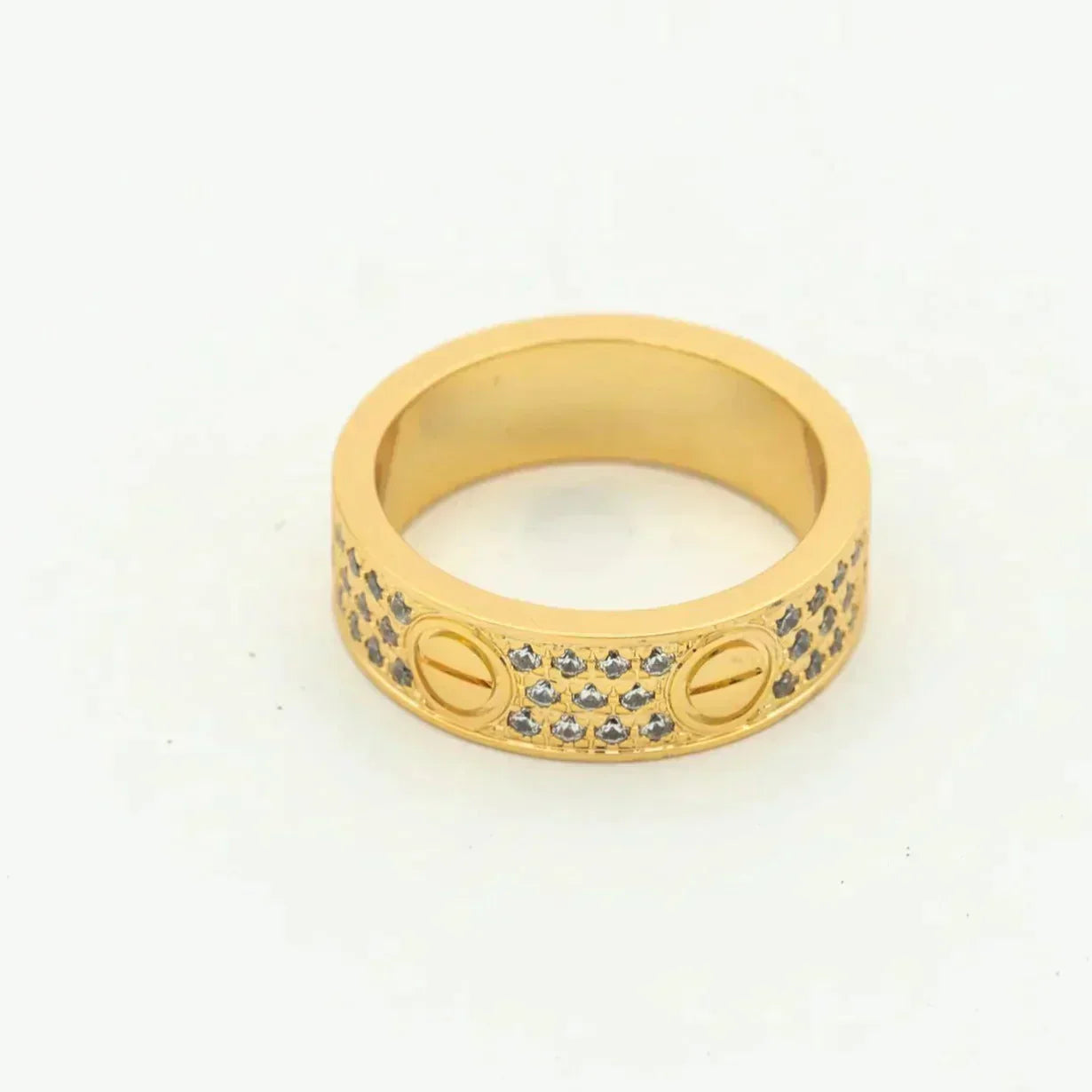 [Love Lucky]LOVE RING 5.5MM DIAMONDS PAVED