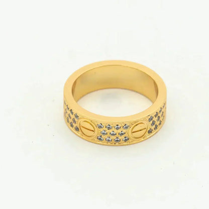 [Love Lucky]LOVE RING 5.5MM DIAMONDS PAVED