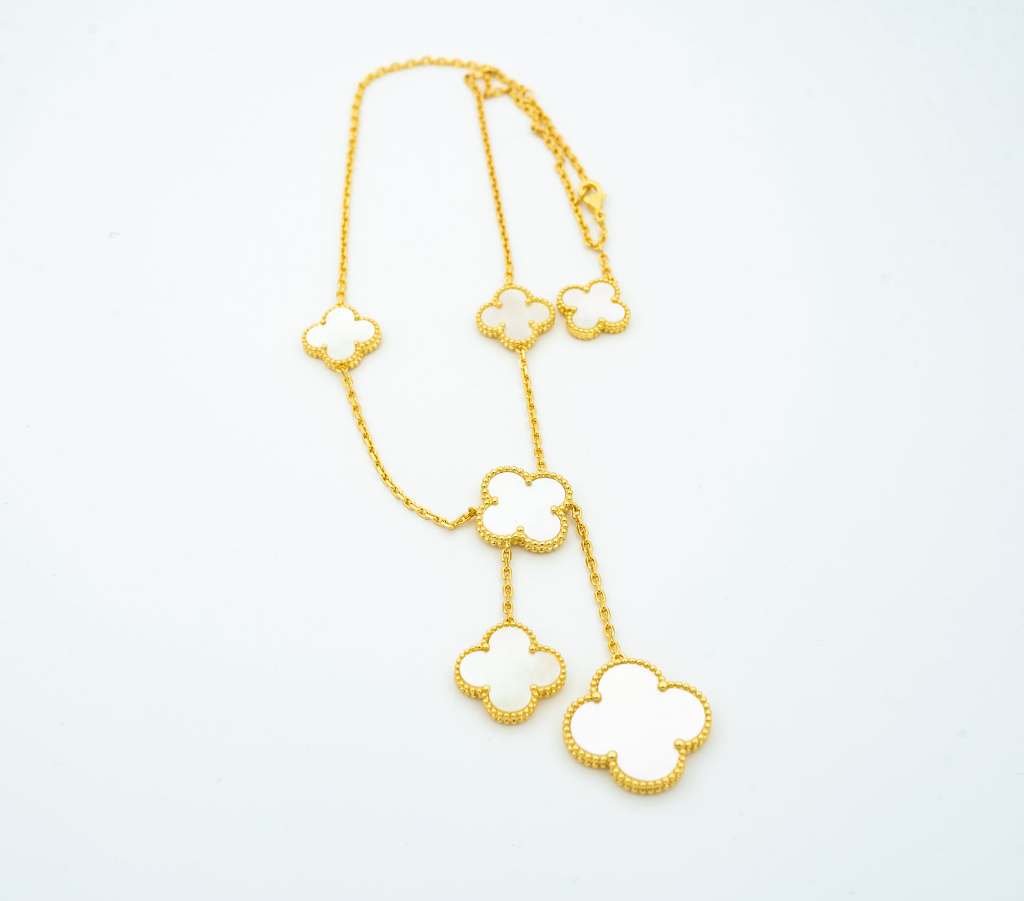 [Love Lucky]CLOVER MOTHER OF PEARL NECKLACE 6 MOTIF