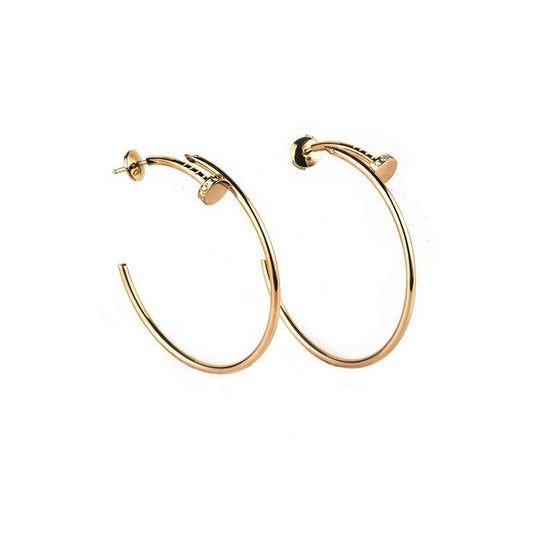 [Love Lucky]JUSTE EARRINGS GOLD DIAMONDS 1.8MM