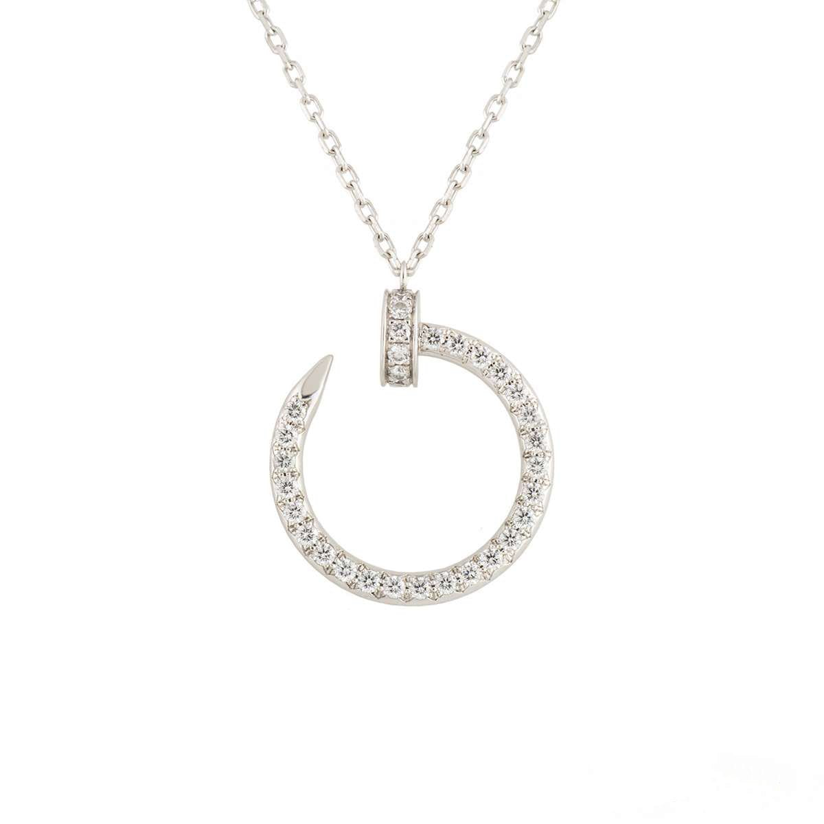 [Love Lucky]JUSTE NECKLACE SILVER DIAMONDS