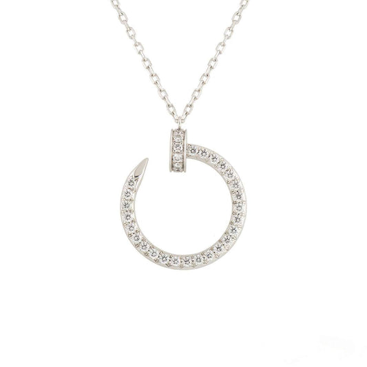 [Love Lucky]JUSTE NECKLACE SILVER DIAMONDS