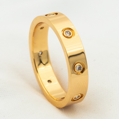 [Love Lucky]LOVE RING 3.6MM 8 DIAMONDS