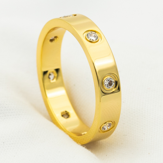 [Love Lucky]LOVE RING 3.6MM 8 DIAMONDS
