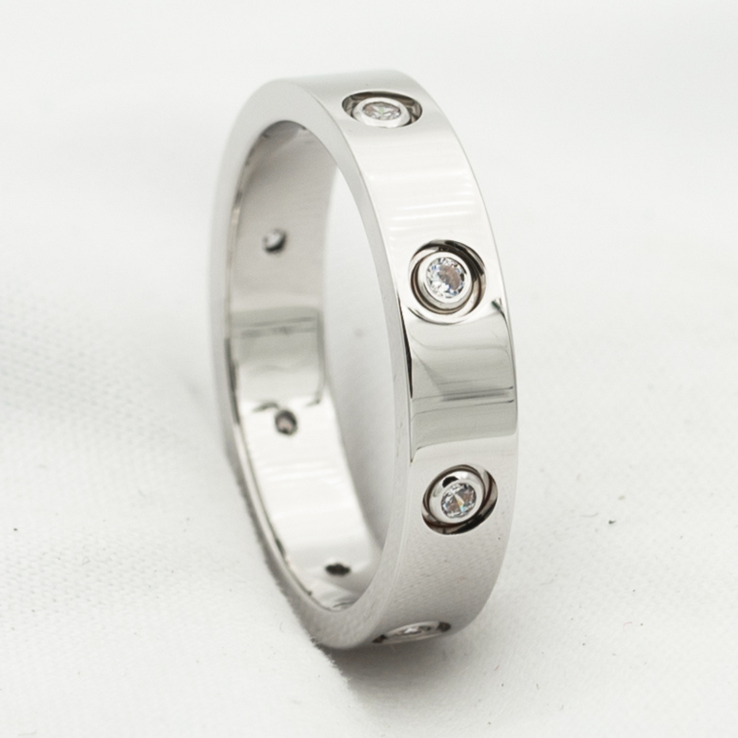 [Love Lucky]LOVE RING 3.6MM 8 DIAMONDS