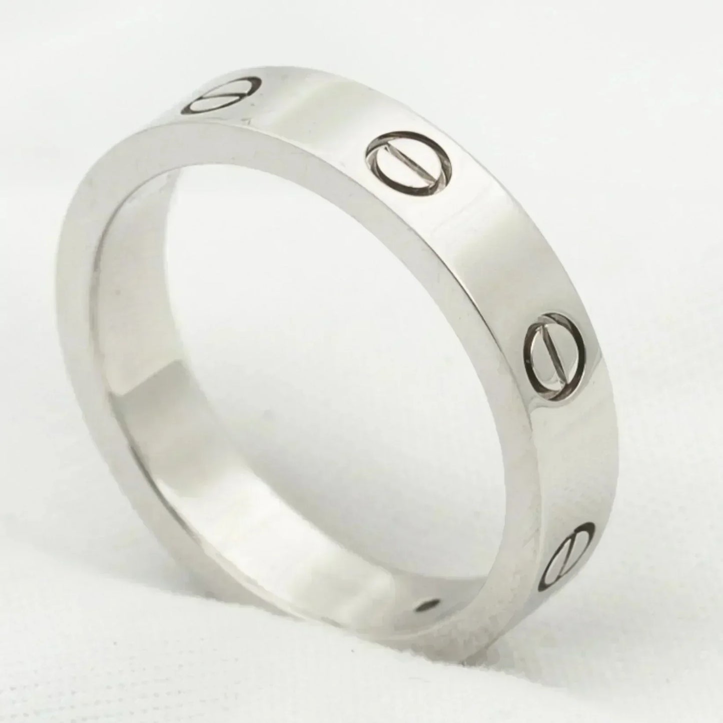 [Love Lucky]LOVE RING 4MM 1 DIAMOND SILVER