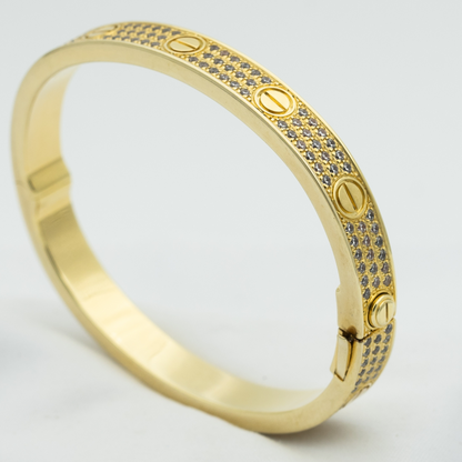 [Love Lucky]LOVE BRACELET 6.1MM DIAMOND-PAVED