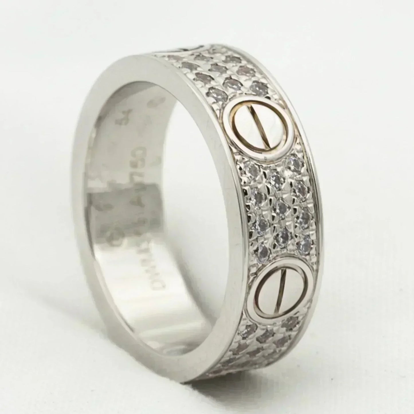 [Love Lucky]LOVE RING 5.5MM DIAMONDS PAVED